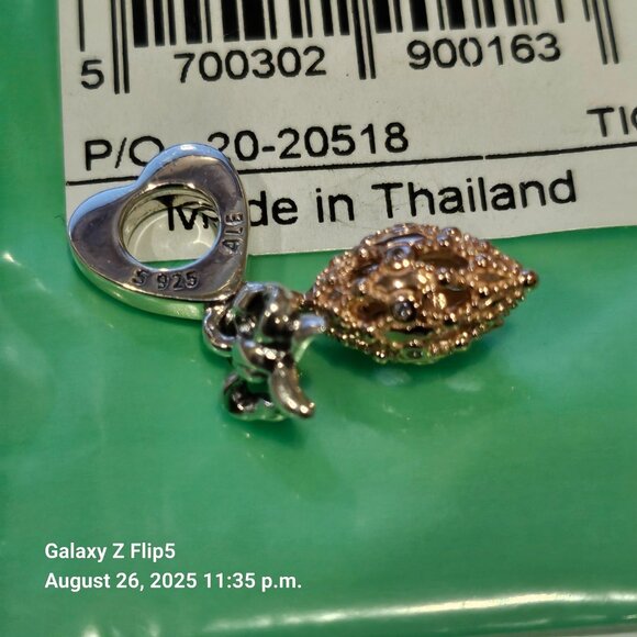 Pandora Rose *RETIRED* Holiday Ornament 2020 Limited Edition Rose Charm789170C01 - Picture 3 of 6